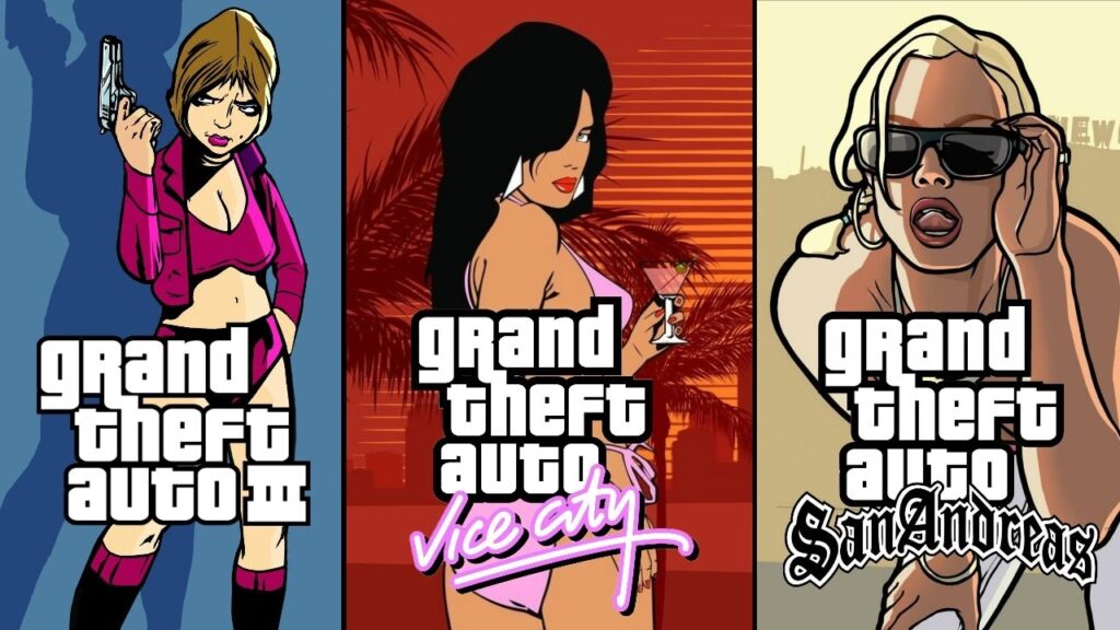 Grand Theft Auto: The Trilogy GTA 3 Vice City San Andreas PS4 PlayStation remaster
