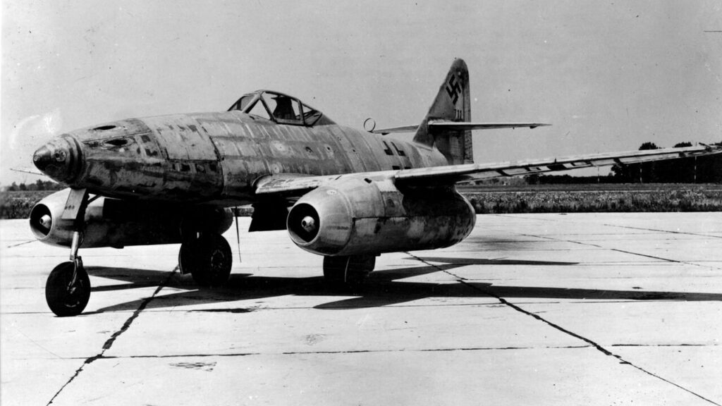 Messerschmitt Me 262 Schwalbe proudový stíhací letoun Německo 2. světová válka